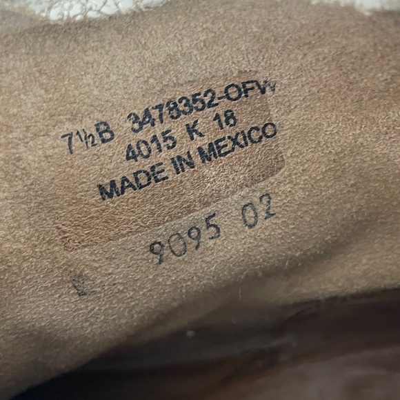 Frye Crackle White Leather Veronica Short Bootie Size 7.5 - Picture 9 of 9